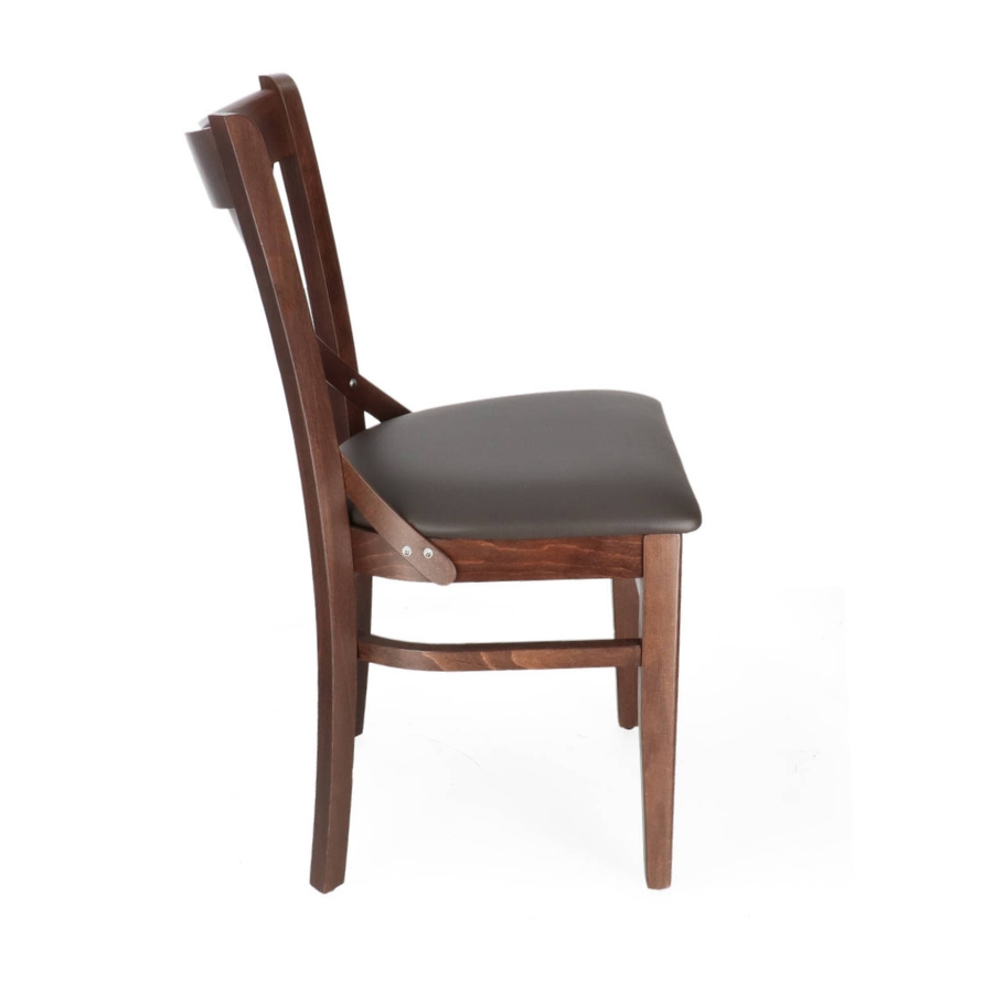 XTON 04 UP Brown Scandinavian Wooden indoor chair